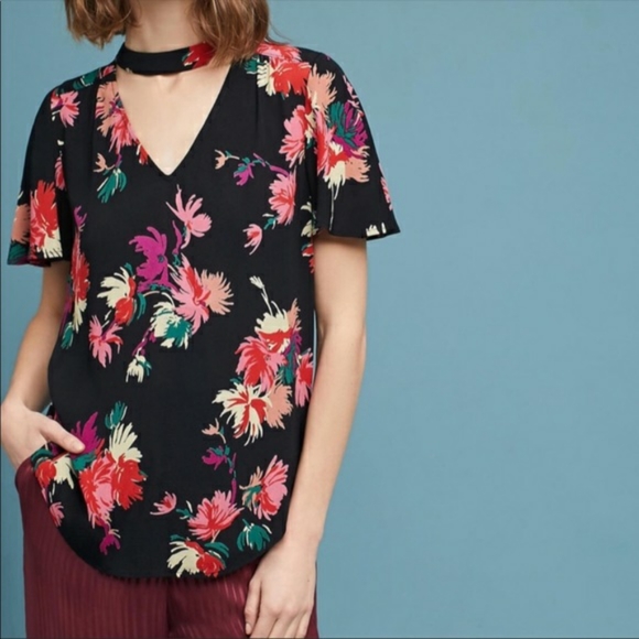 Anthropologie Maeve Bella Choker Top - Picture 1 of 10